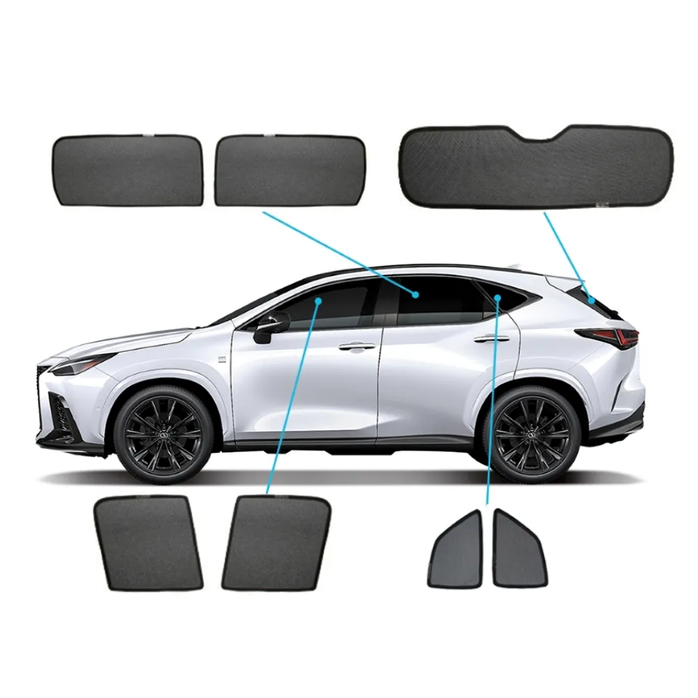 【KT BIKER】NX 22-26 全車遮陽簾組(遮陽簾 磁吸式 NX遮陽簾 隔熱 LEXUS 車用遮陽簾)