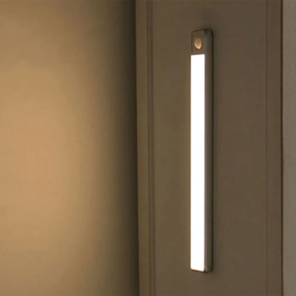 【AFAMIC 艾法原廠正貨】40CM-超薄USB充電磁吸式無線LED感應燈(感應燈 夜燈 LED 磁吸式 桌燈)