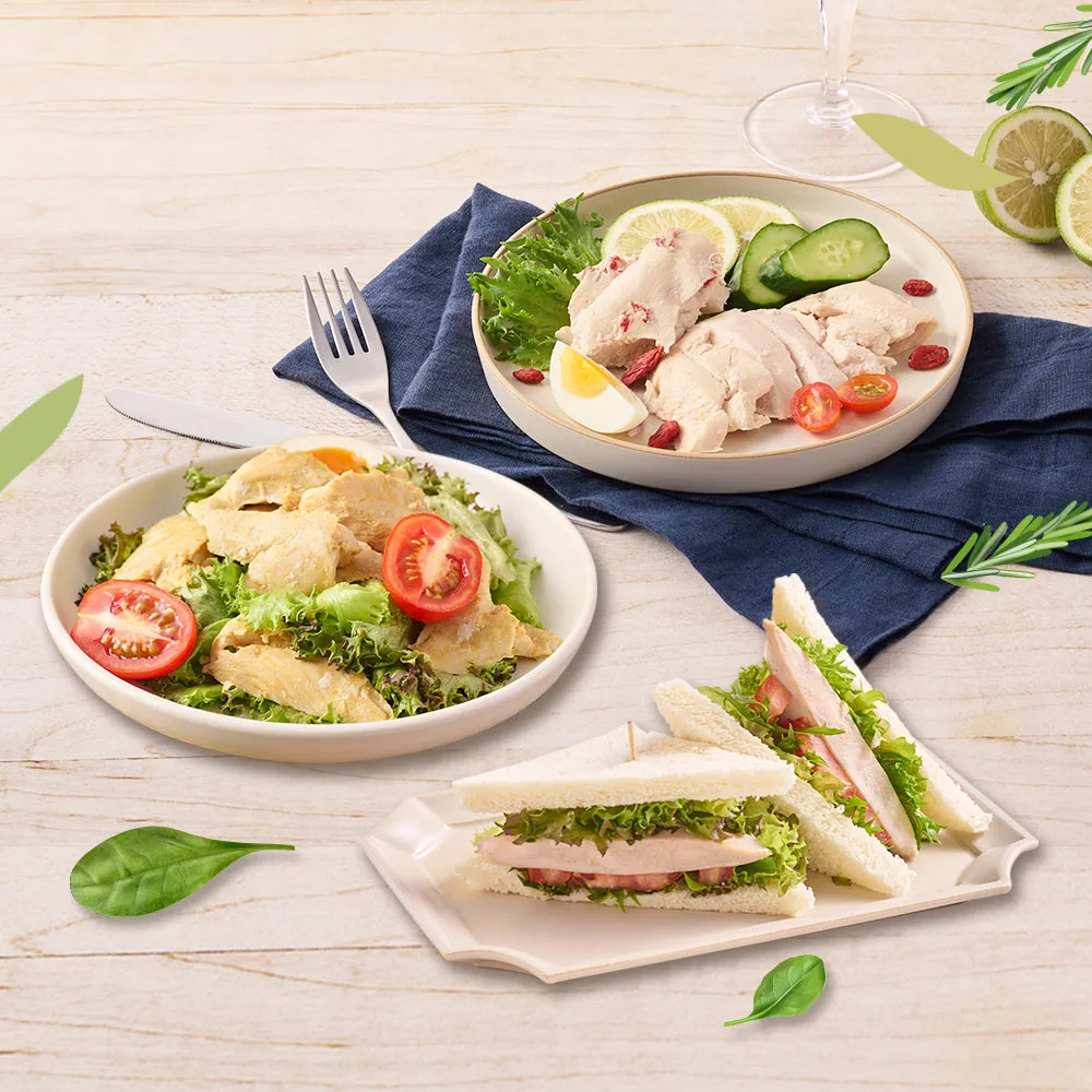 【享吃美味】舒肥即食沙拉雞胸肉任選15包組(100g±4.5g/包 雞胸/低卡/高蛋白/健身)