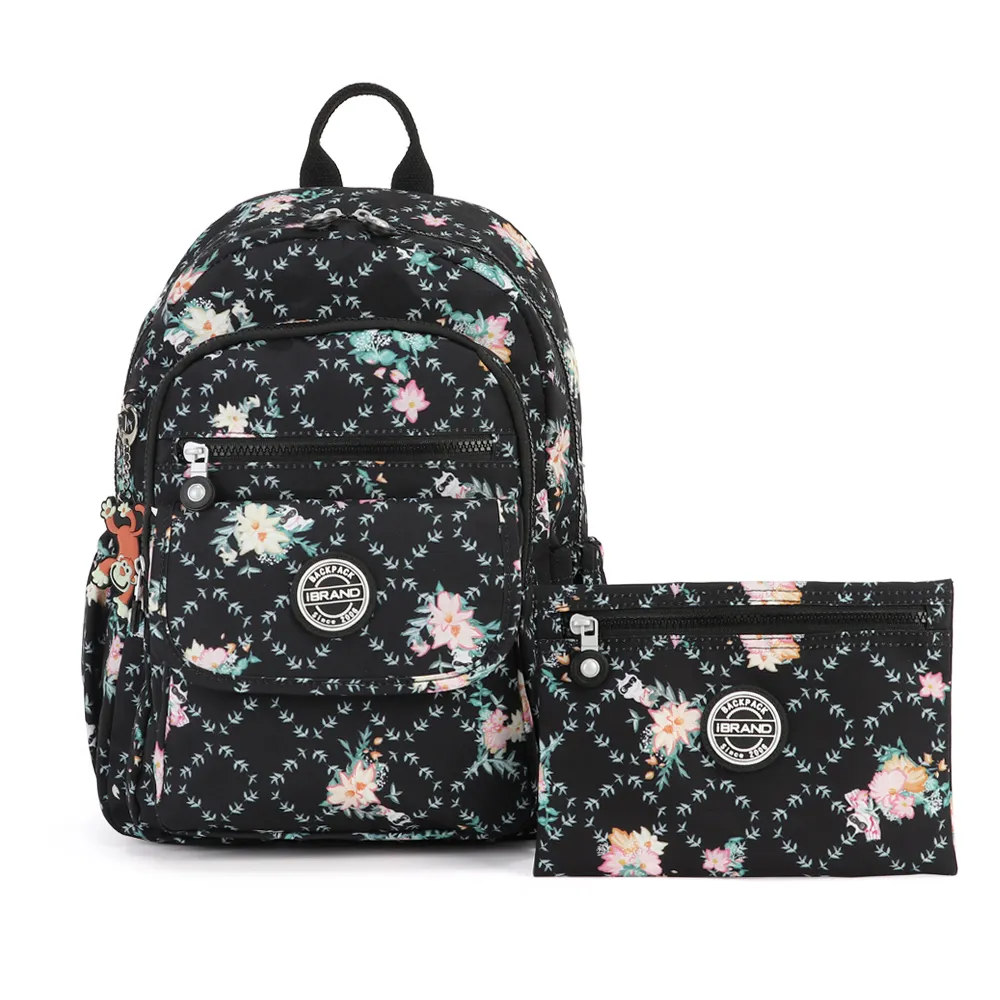 【iBrand】雙11 簡約輕盈尼龍多功能後背包(喵星花園)
