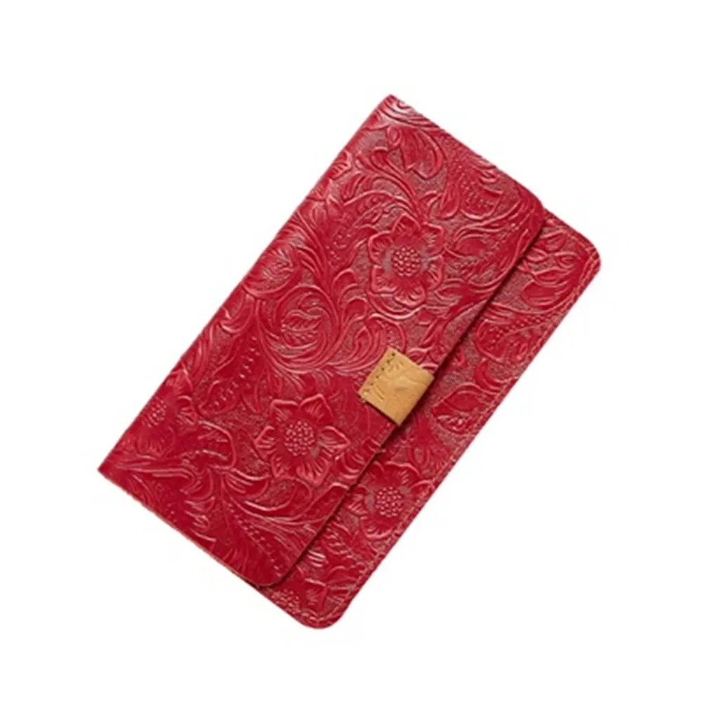 【米蘭精品】現貨+預購 真牛皮長夾真皮錢包短夾手拿包女包包(時尚精選復古流行女皮夾4色73lp54)