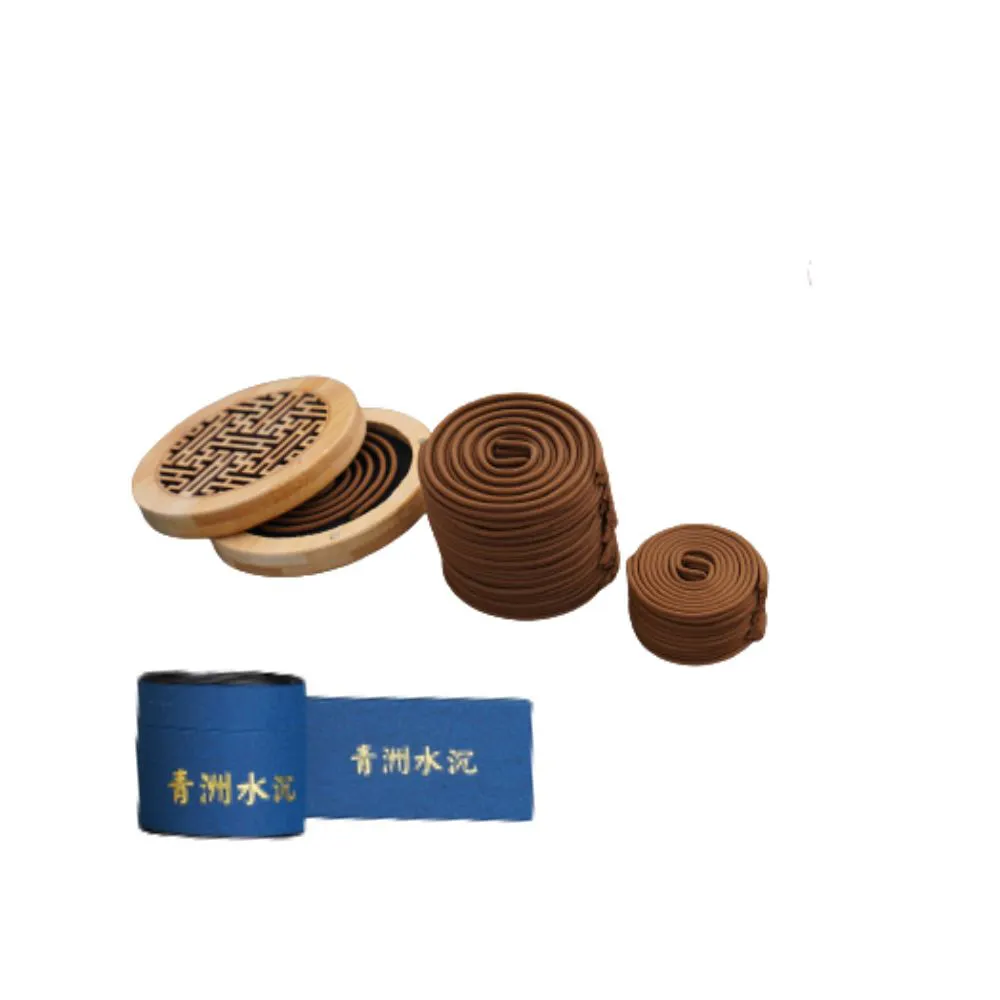 【上芳香業】盤香。青洲水沉 一盒48環 小盤香/微盤香 4H/2H(敬神、淨化專用香 天然香 沉香 環香)