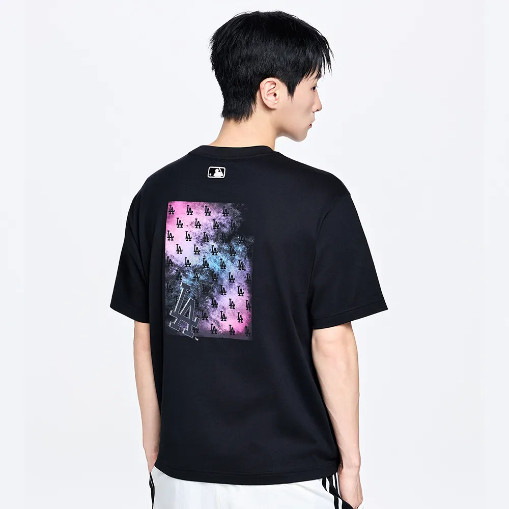 【MLB】背後漸層Logo短袖T恤 Monogram系列 洛杉磯道奇隊(3ATSM0864-07BKS)