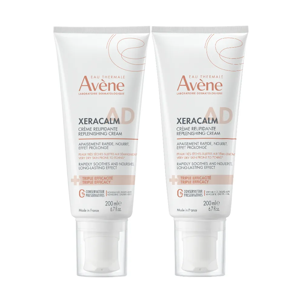 【Avene 雅漾】舒緩乾癢霜(一般型)+200ml 二入組