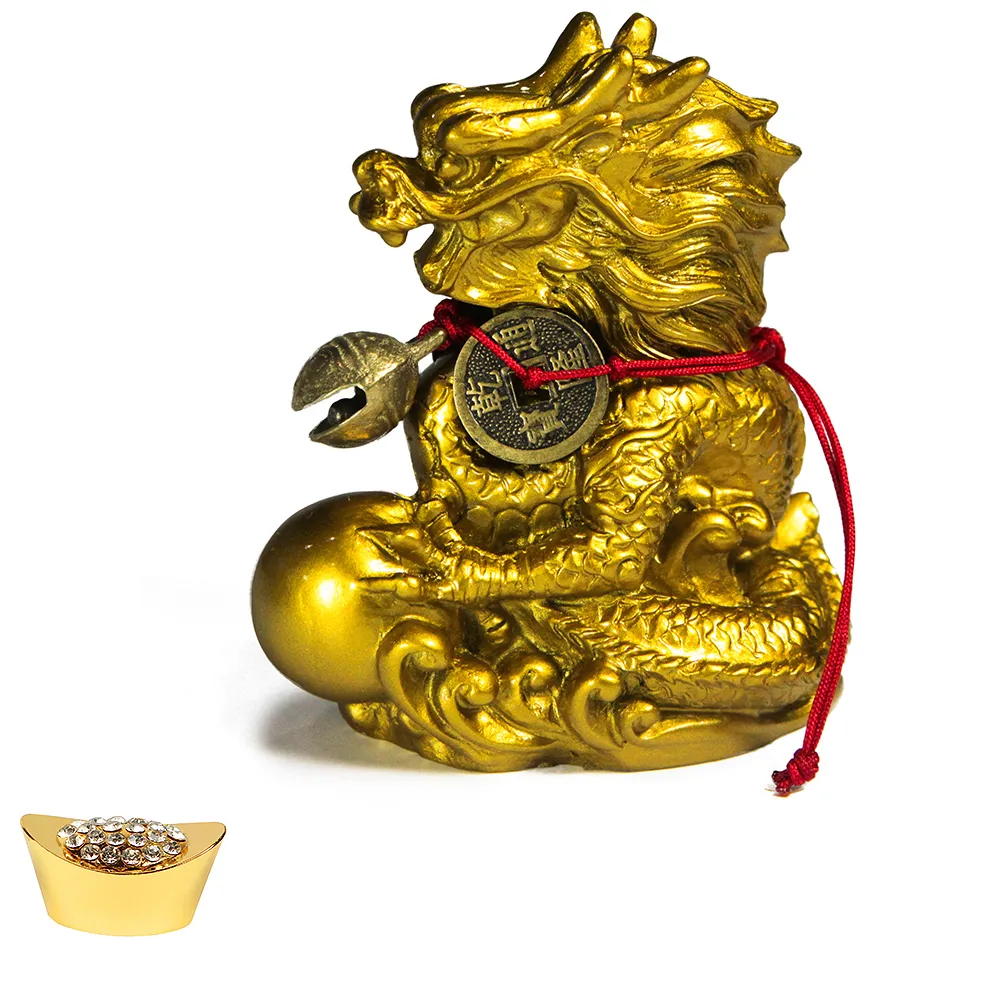 【開運億姊】招財開運旺九紫離火運仿銅太極金龍 -與貔貅金蟾蜍龍龜同為招財開運神獸